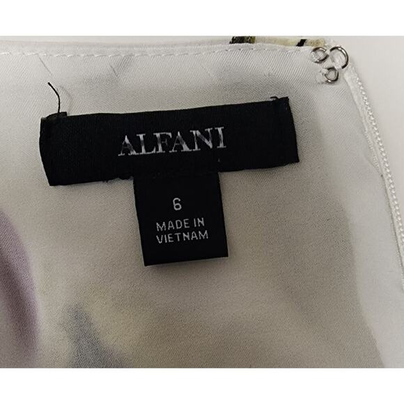 Alfani Sleeveless Floral-Print Fit And Flare Midi Dress Size 6 - Picture 10 of 12